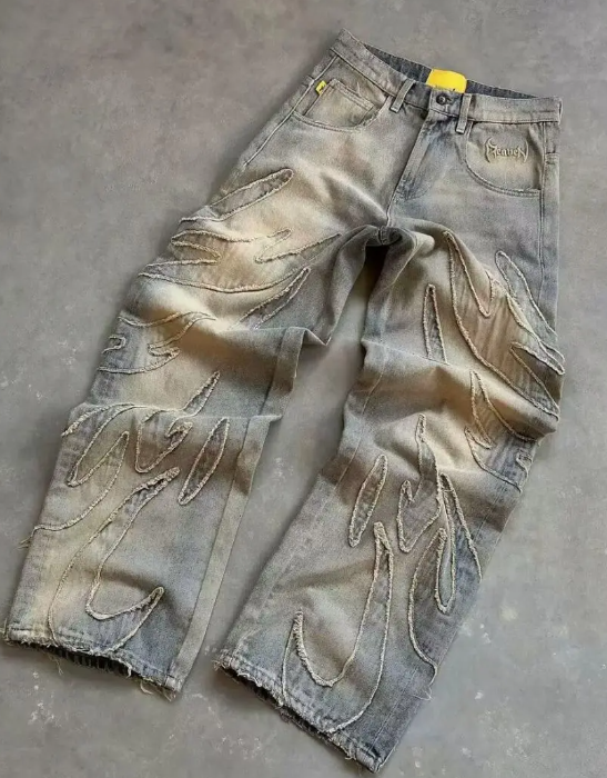 Grey Retro Patch DENM